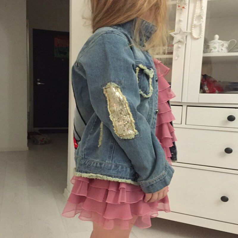 Kids Denim Jasje Voor Meisjes Kind Jas Lente Herfst Kinderen Jas Bovenkleding Kleding Mode Teen Tops