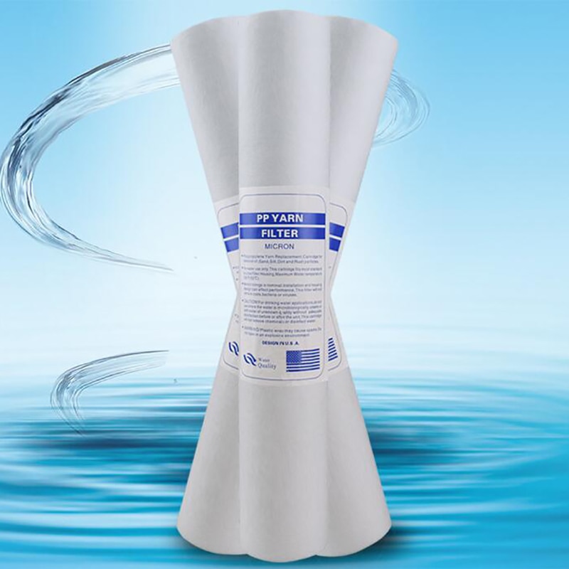 4Pcs Water Purifier 20 Inch 5 Micrometre Sediment Water Filter Cartridge Pp Cotton Filter Water Filter System