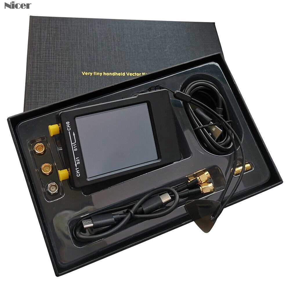 Nowy NanoVNA-H 50KHz~1.5GHz VNA 2.8cal LCDHF VHF UHF UV wektor sieć Analyzer antena Analyzer 50MAh bateria antena Analyzer