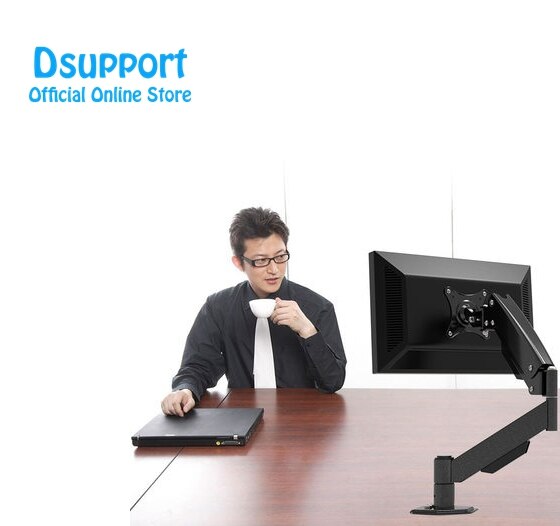 Heavy Duty Gas Spring Full Motion 13&quot;-27&quot; LCD LED Monitor Holder Arm Desktop Monitor Mount Bracket Max.Loading 10kgs