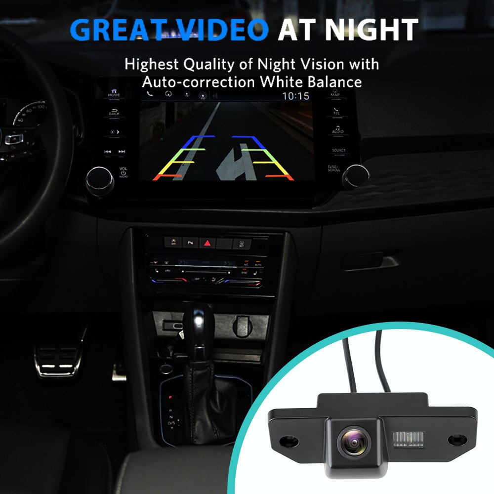 Car Rear View Camera Backup Camera for Ford Focus 2 Sedan 2005 C-Max 170 Degrees Wide Angle Waterproof Reverse Parking