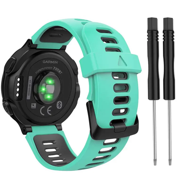 Correa de reloj para Garmin Forerunner 235 220 230 620 630 735XT, pulsera de silicona suave, accesorios para reloj inteligente