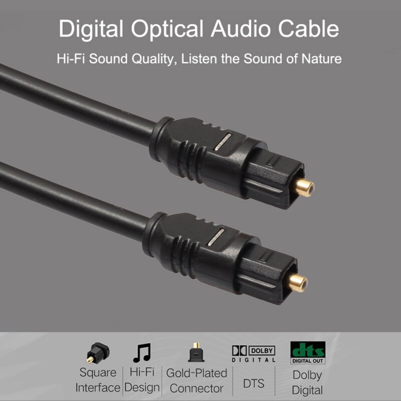 Digital Optical Fiber Audio Kabel Flexibele Plug-en-play Connector Cord Voor Televisie Computer Digitale Camera