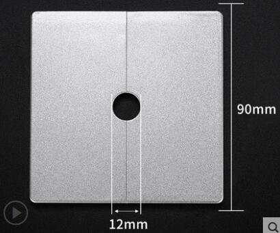 Kunststoff Zauberstab Draht See abdeckung 86 typ Kreuzung Kasten Auslauf kabel Schutz wasserhahn winkel ventil Rohr stecker Dekor abdeckung schnappen-auf Platte: Silber- 12mm
