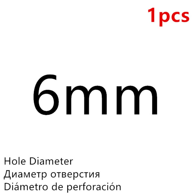 1 Punching Leather Hole Punch Round Steel Leather Craft Hollow Hole Punch 1mm-25mm Metal Gaskets Plastic Rubber Tools: 1pcs 6 mm