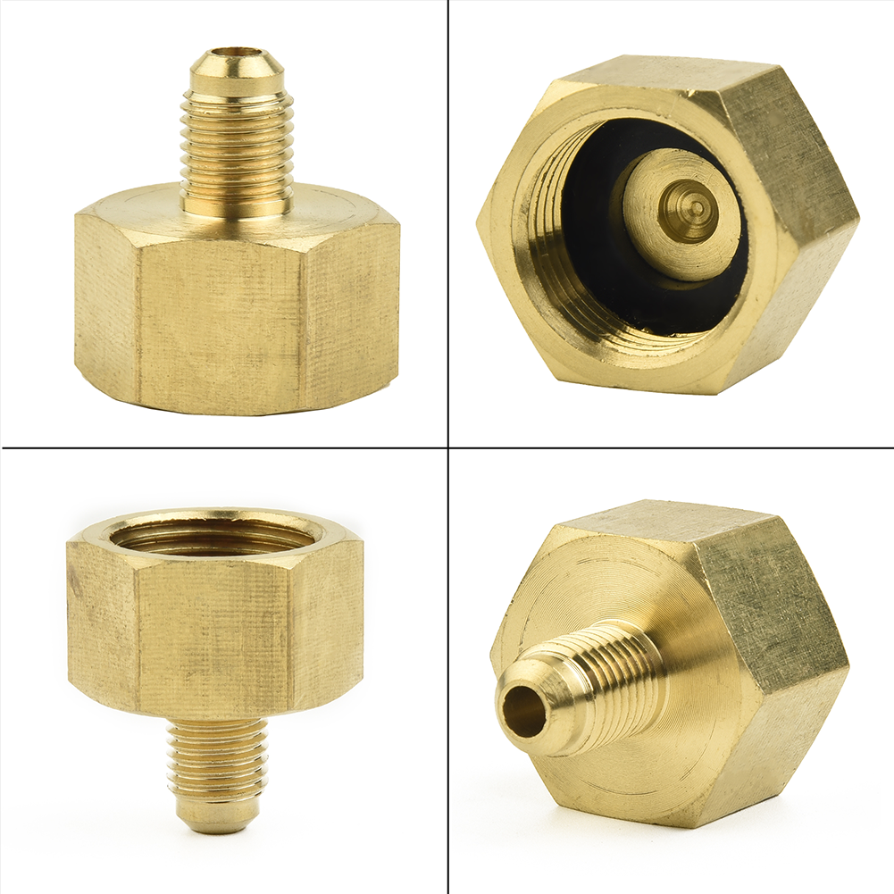 Adaptador de botella para acondicionador de coche, 5/8 multímetro de "A 1/4", Herramientas SAE, R134A