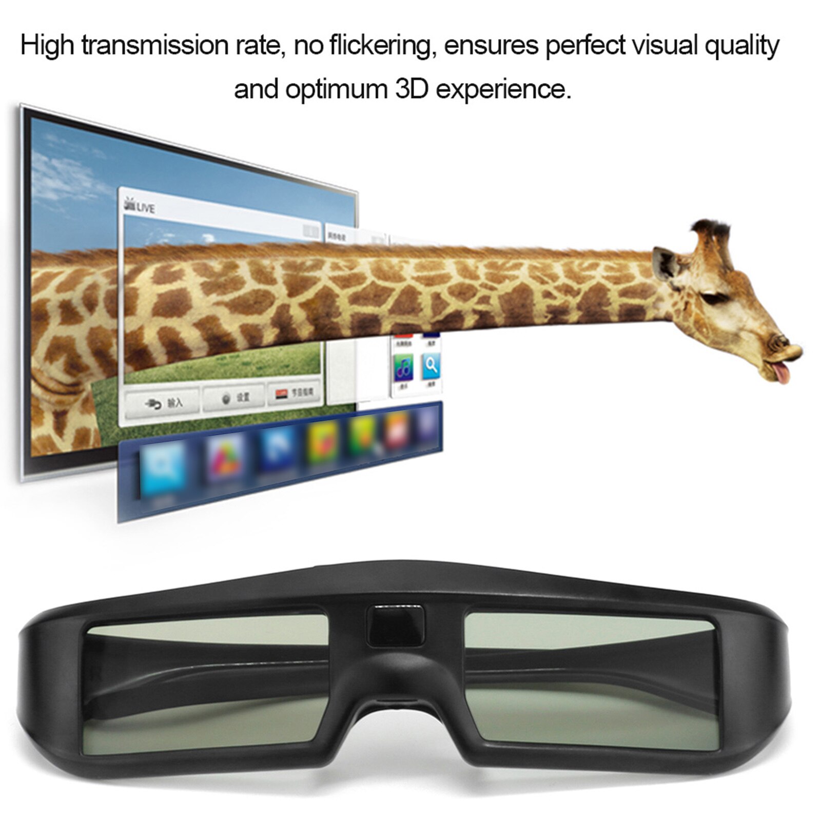 Gafas de realidad Virtual para TV LG / Sony / Mitsubishi / Sharp /Toshiba 3D, gafas con obturador activo 3D de G06-BT, BT, señal 3D