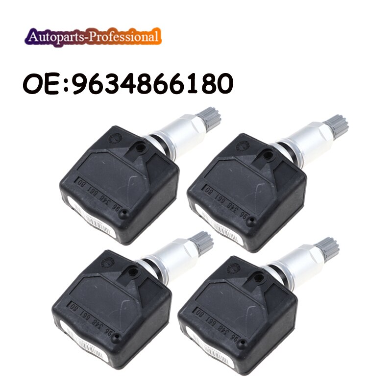 Système de contrôle de pression des pneus | Pour Citroen C5 C8 Peugeot 508 607 807 capteur TPMS 9634866180 963 486 618 0 4 pièces/lot