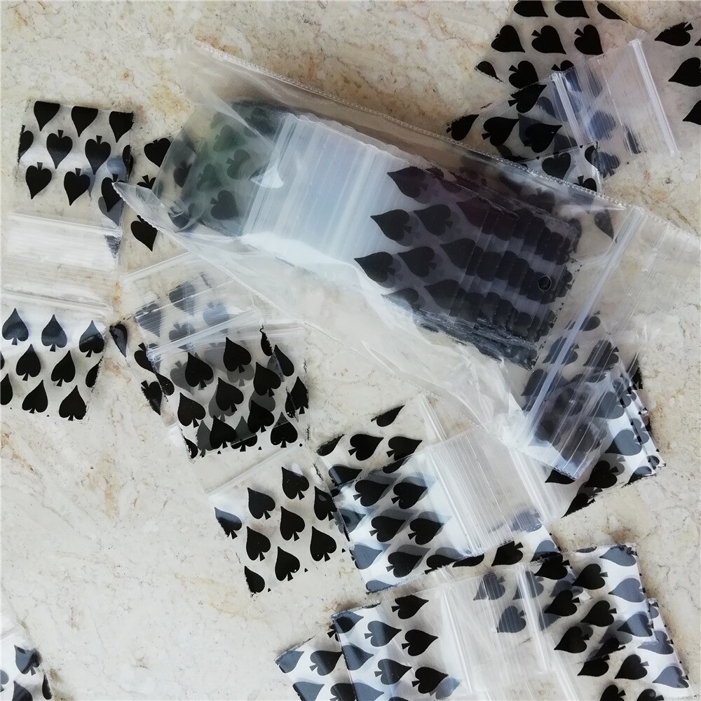 100 sztuk opakowanie strunowe wielokrotnego zamykania 1 &quot;X1&quot; kolorowe fioletowe mini torby z zamkiem błyskawicznym 5mil 1010 D030: spade