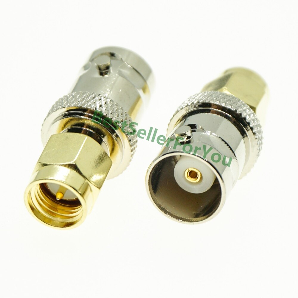 Connector BNC MALE Female To SMA RP SMA Male Female RF Connector Adapter Test Converter Kit Set: BNC  SMA  KJ
