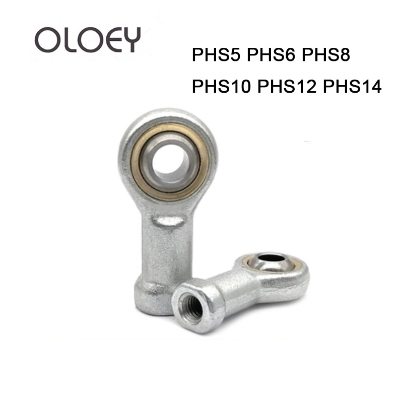 1PCS PHS8 M8 8mm hole 5mm to 14mm metric fish eye Rod Ends bearing female thread ball joint right hand