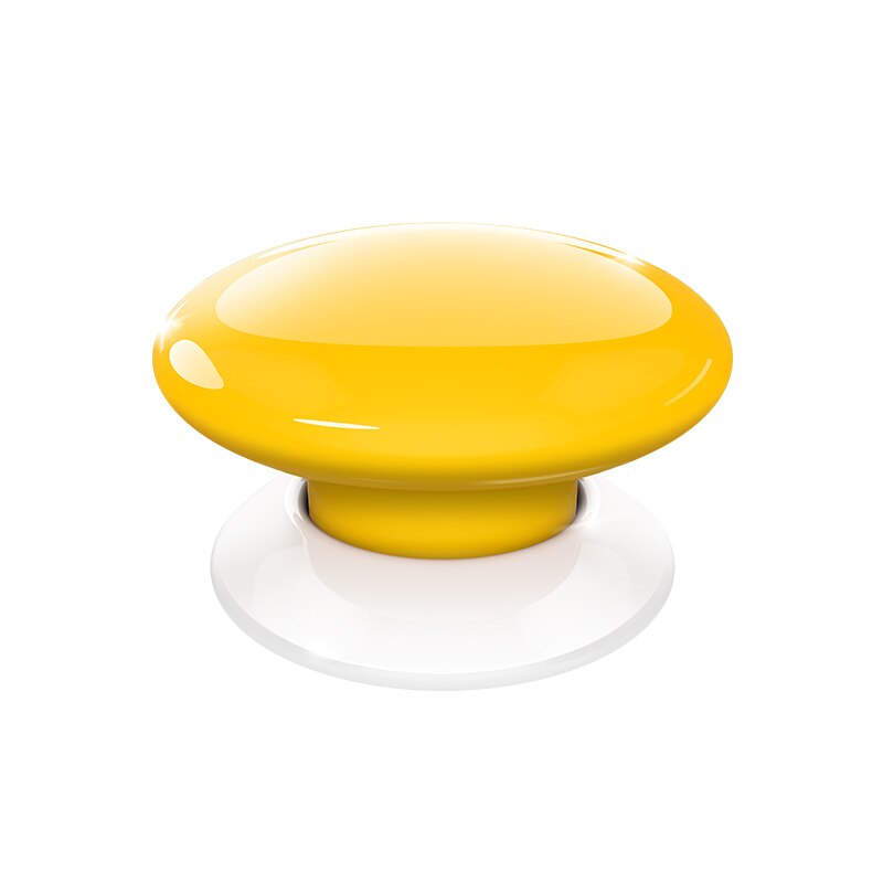 FIBARO The Button FGPB-101-1-8, Six Pre-Programmed Scenes, 8 Colors, Zwave Smart Home: Yellow AU