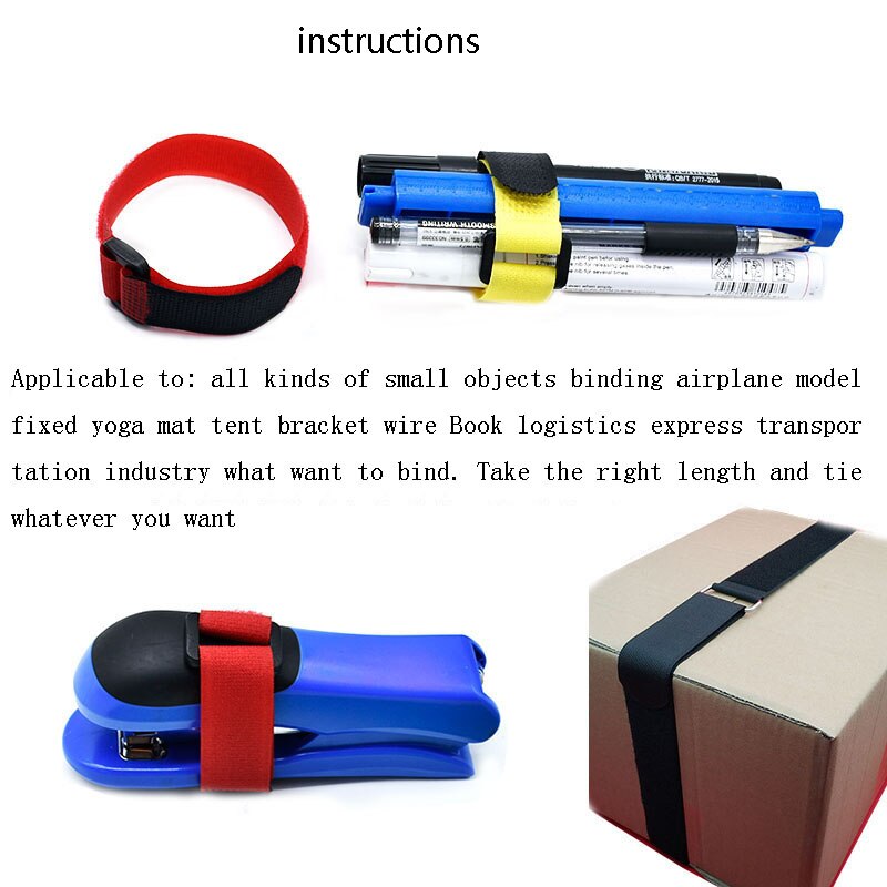 Bâtons de ruban magique pour attaches de câble, lot de 1 ou 5 pièces, pour modèles de sangles, avec batterie, boucle, ceinture