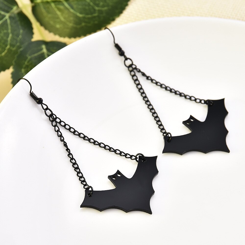 Pendientes de ala de murciélago, pendientes de murciélago, pendientes de Halloween, pendientes de vampiro, murciélagos, amantes de las brujas, pendientes góticos victorianos
