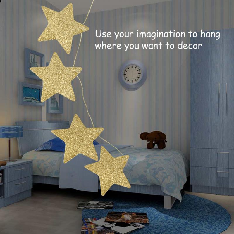 2018 Adorável Crianças Quarto Pendurado Estrelas Decoração de Cores Para Casamentos e Festas de Aniversário das Crianças Quartos 2 Mosquiteiros Janela Parede