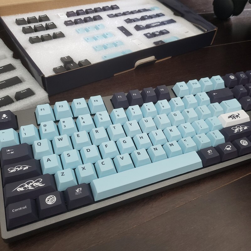 GMK Mizu Keycaps DE/ES/FR/US/JP/RU/KR Layout Cherry Profile PBT Keycap For DZ60/GK61/68/71/84/87/96/980/108 Keyboard