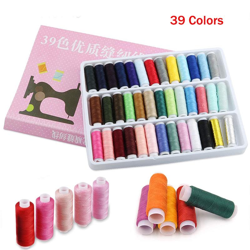 39 Colors Polyester Sewing Thread For Quilting Stitching Embroidery Thread Sewing Machine Spools Thread Hand Sewing Accessories