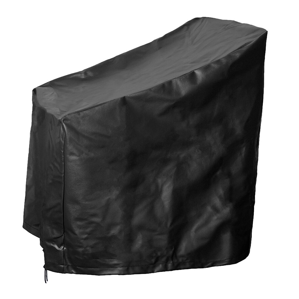 Boot Middenconsole Cover Kunstleer Canvas Waterdicht Kajak Vissen Stoel Covers Protector: Black