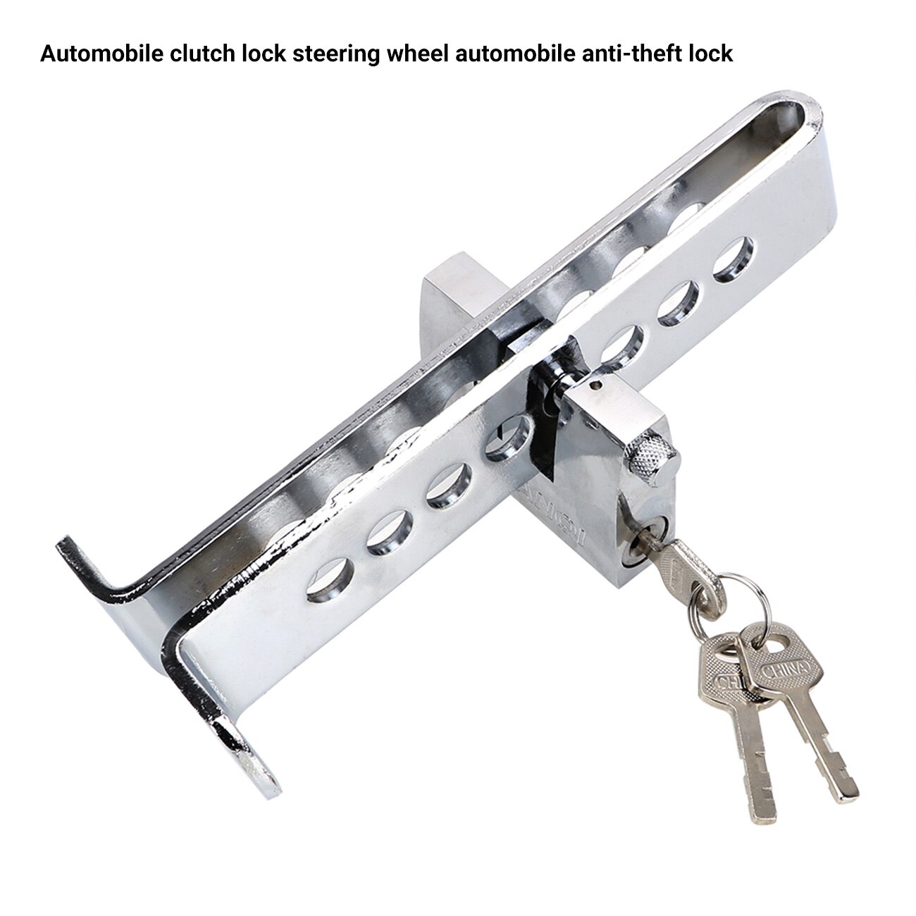 Universal Auto Car Braker Lock Stainless Anti-Theft Strong Security For Cars Clutch Pedal Lock Automobile Steering Wheel Lock