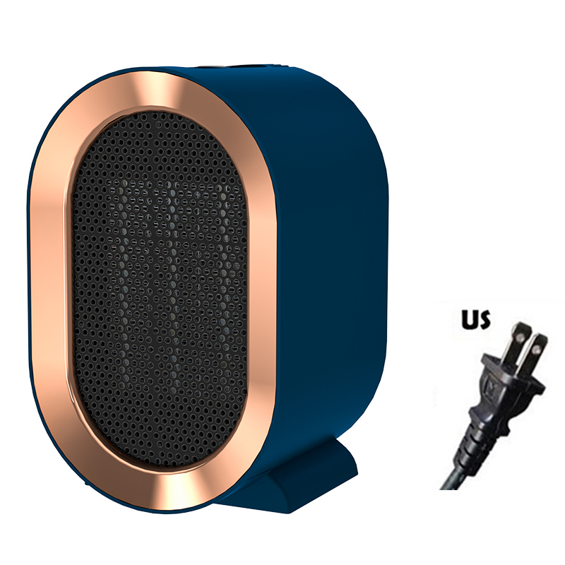 Ptc mini usb henkilökohtainen kannettava sähkötila hiljainen tuuletinlämmitin termostaatilla huone 1200w kylpyhuoneen lämmitin pöytälevy: Kulta-