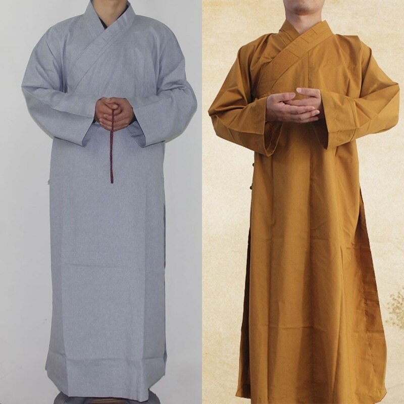 Shaolin monk clothing uniform buddhist monk robes clothing zen clothing for men TA514