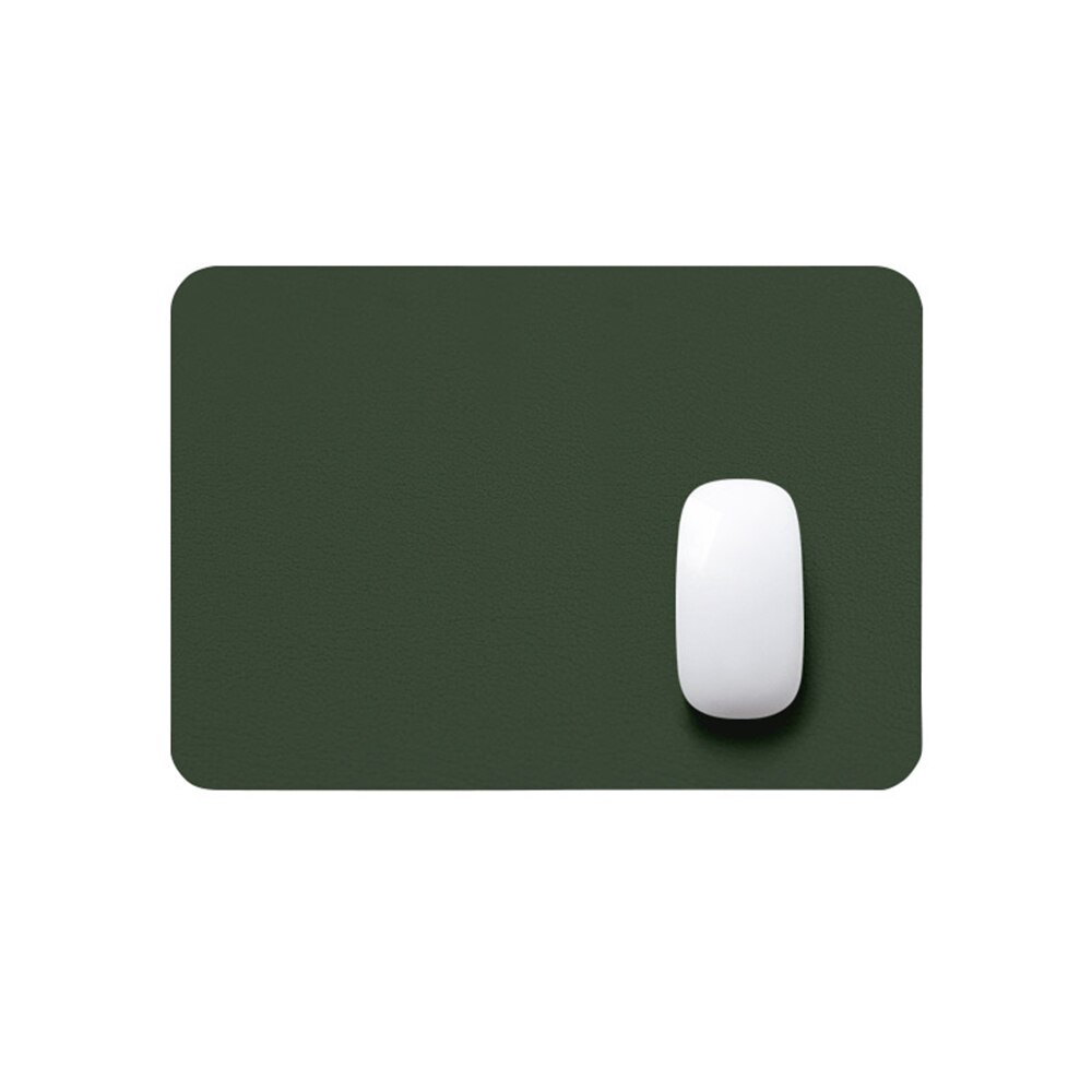 1pc Anti-slip Mouse Pad PU Leather Gaming Mice Mat Desk Cushion Comfortable Mouse Mat For Laptop PC MacBook Universal