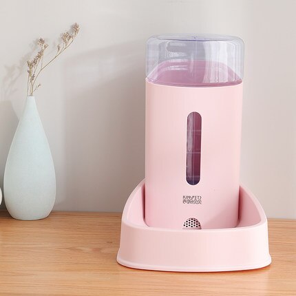 Automatische voerbak voor katten, huisdierproduct, water, waterdispenser, kattenfontein, kattendrinkbak, gato, voerdispenser voor huisdieren, qjj 60 zdws: Roze water