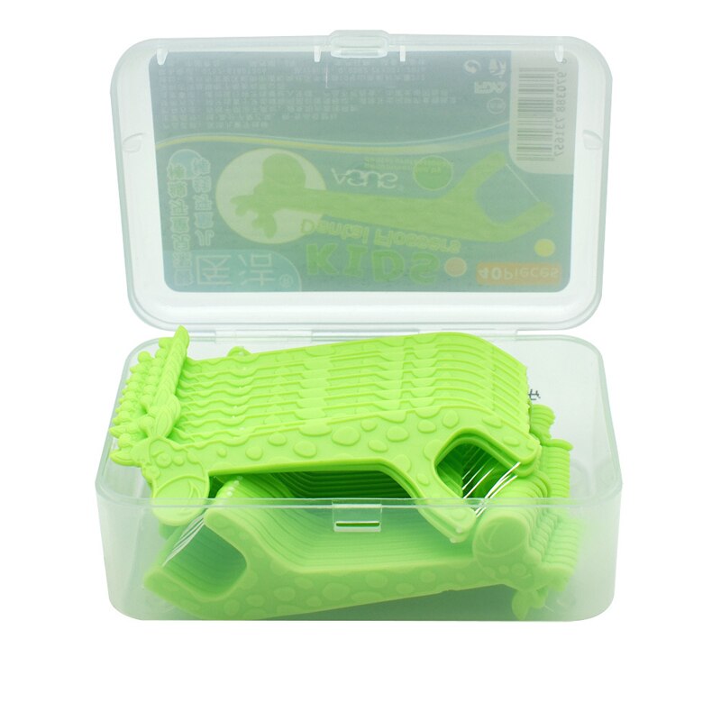 40 Pcs/box Dental Floss Interdental Brush Teeth Stick Toothpicks Tooth Thread Floss Pick Plastic Tooth Picks