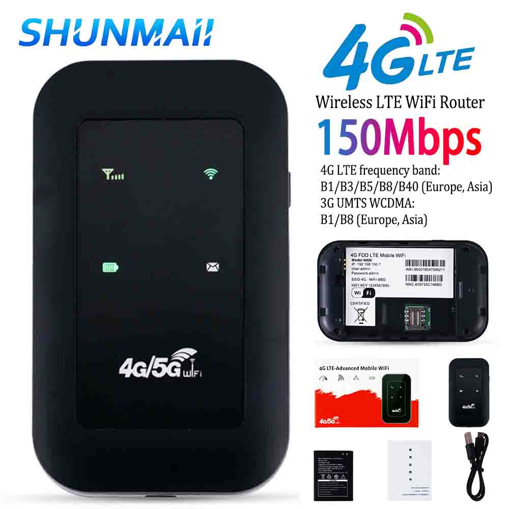 Wifi repetidor h806 4g lte modem dongle sem fio, adaptador de rede, extensor de rede, roteador 150m