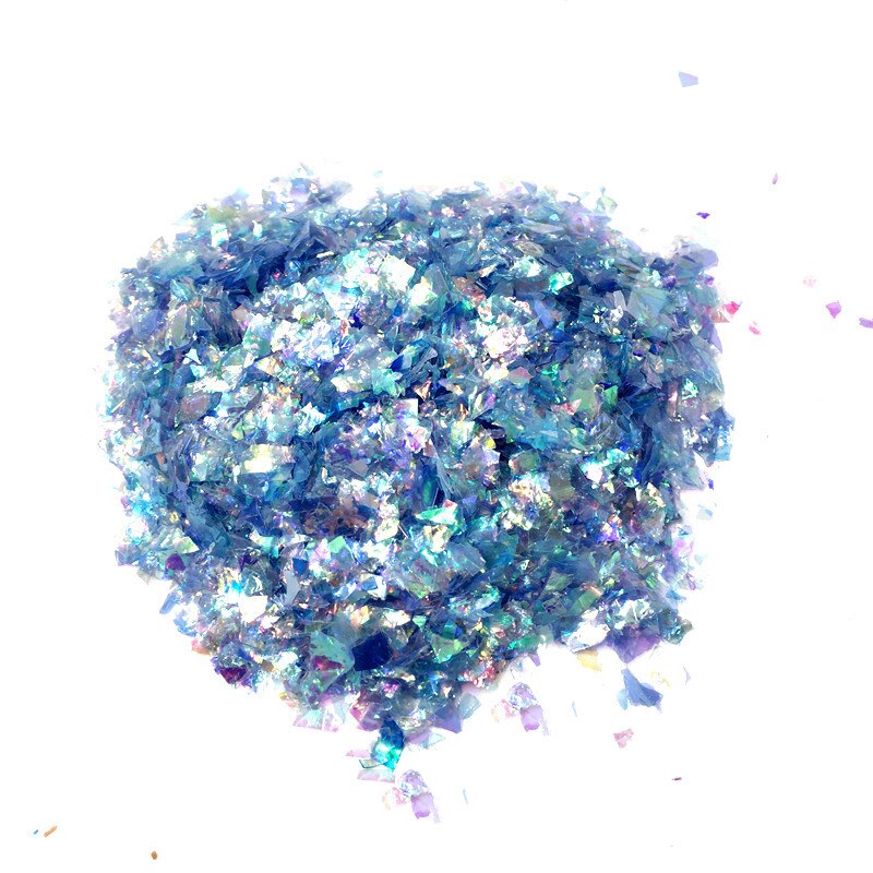 20 g / partia nieregularny papier powłoki cekiny żywica epoksydowa Craft materiały wypełniające kolorowe błyskotki brokat do majsterkowania rzemiosło żywiczne: Dark Blue