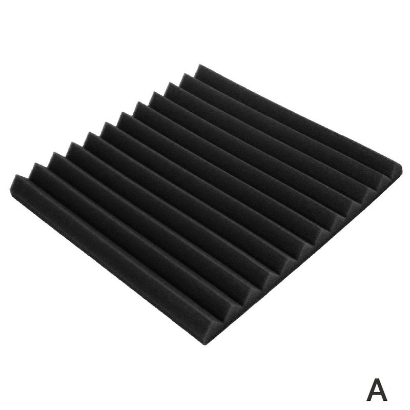 Soundproof cotton 30x30cm Soundproofing Acoustic Studio Absorbing Foam Panels Wall Wedge Suitable For Sound Studio Tiles I1F9: A