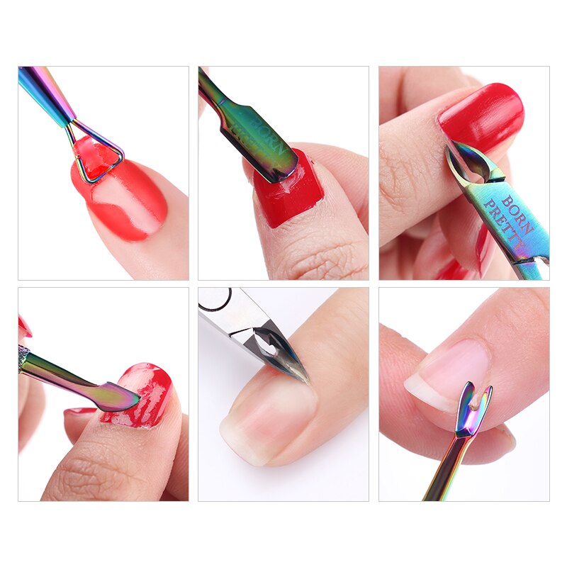 BORN PRETTY Cuticle Nippers Nail Art Scissors Cuticle Clippers Trimmer Dead Skin Remover Stainless Steel Cutters Nails Tool