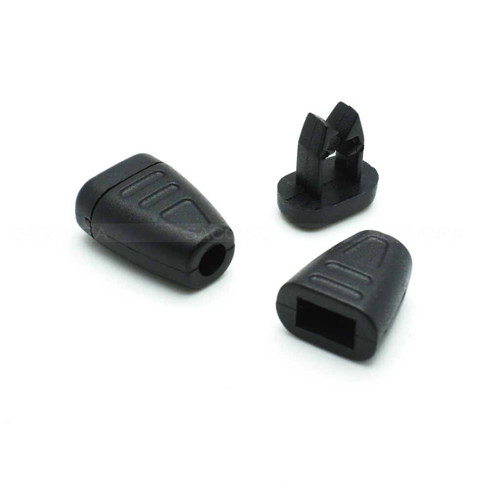 Zip Clip Buckle Zipper Pulls Cord Rope Ends Lock Black For Clothing accessories PARACORD DIY