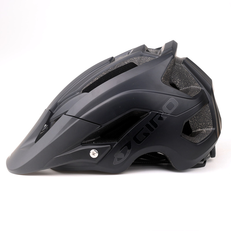Casco de bicicleta de montaña con visera, casco de ciclismo de montaña para hombres y mujeres, equipo de bicicleta de montaña, gorra de seguridad deportiva, tamaño Bmx M 54-60cm: Castaño