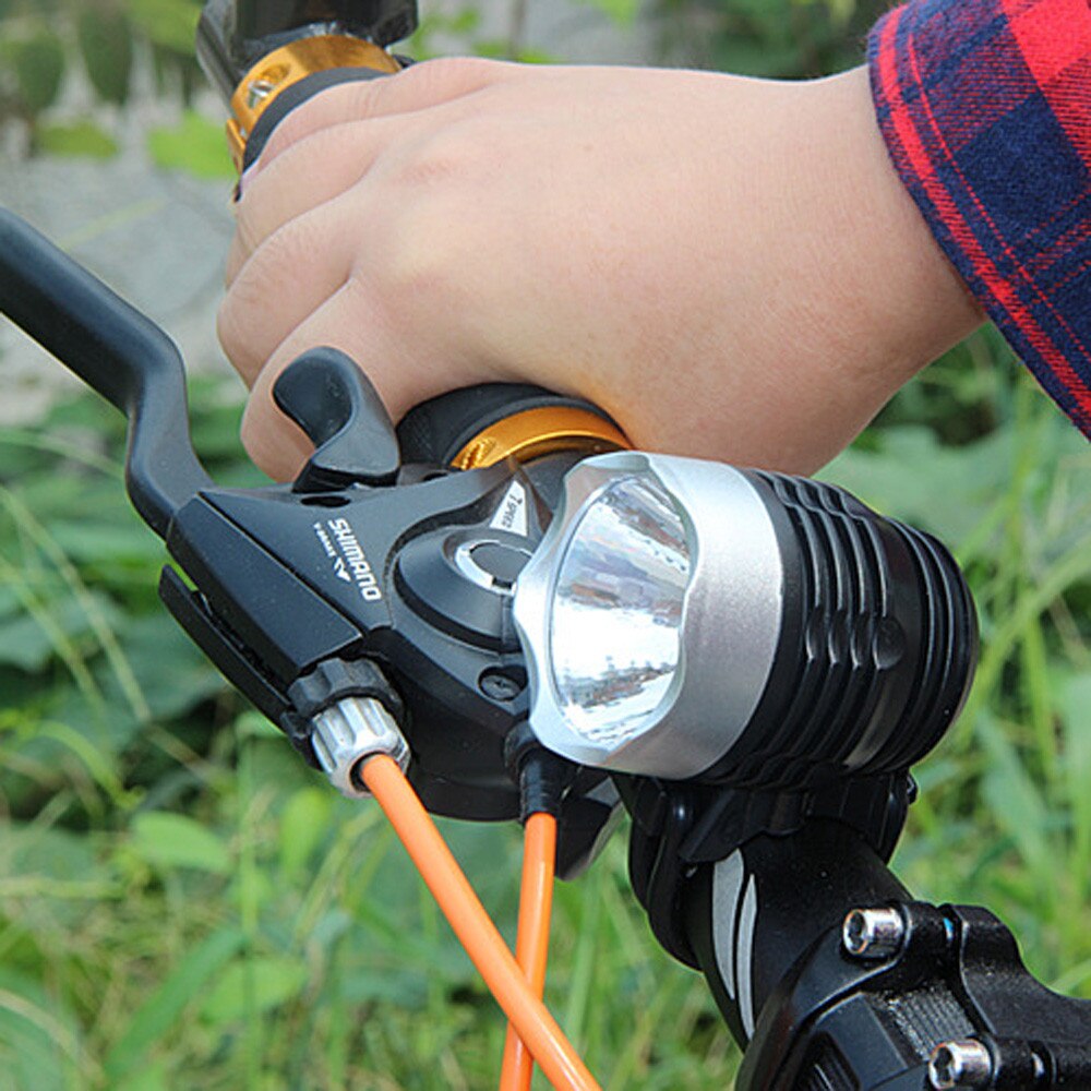 3000 Lumen Xml Q5 Interface Led Fiets Fiets Light Koplamp 3 Modus Luz De Bicicleta De Alta calidad