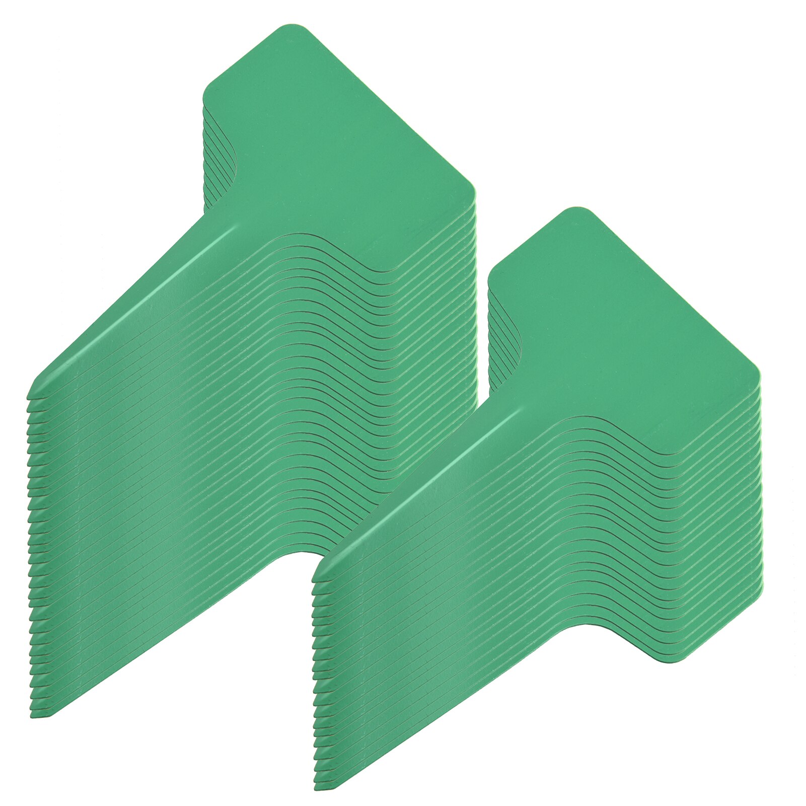 Handheld Soil Blocker 2-Inch Seedling Soil Block Maker with Dibbles Dibbers 50pcs Reusable Plant Label Marker for Garden Prep: 100pc green label