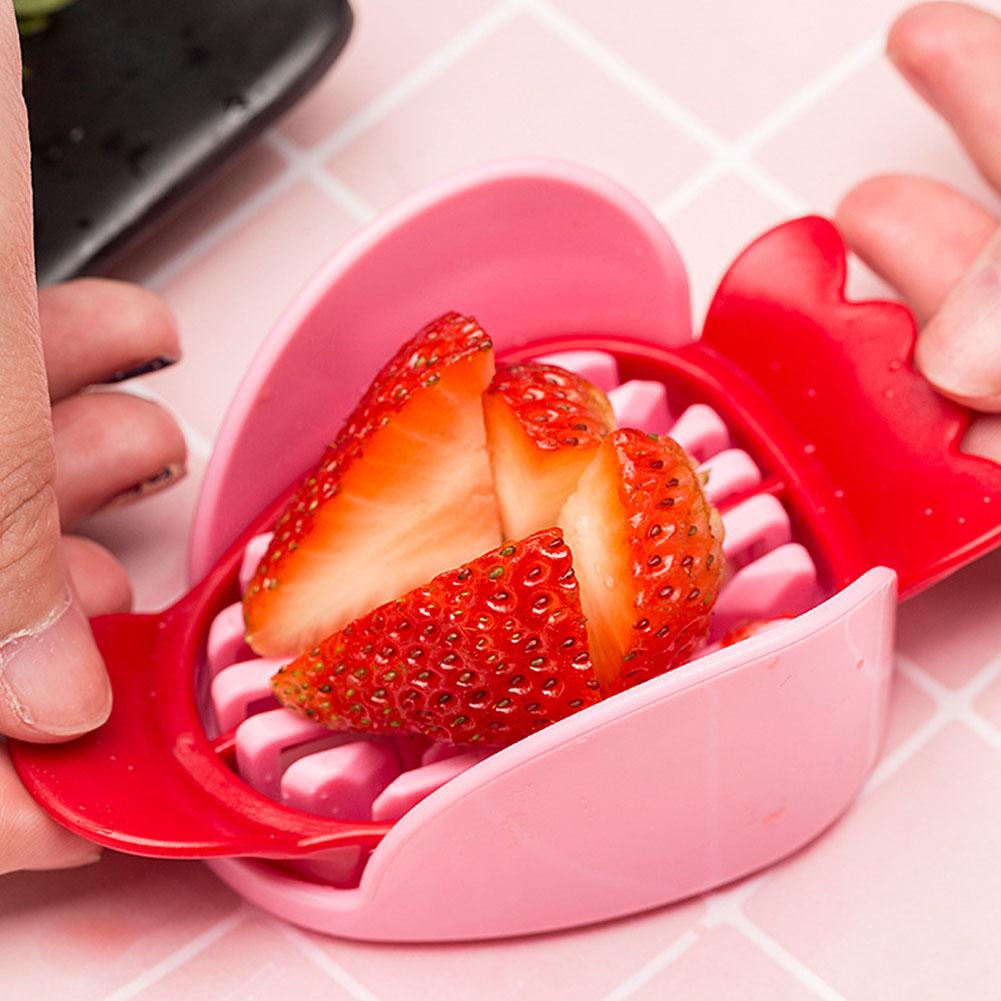 Strawberry Slicer DIY Platter Fruit Plate Cake Toy Fruit Dicing Tool