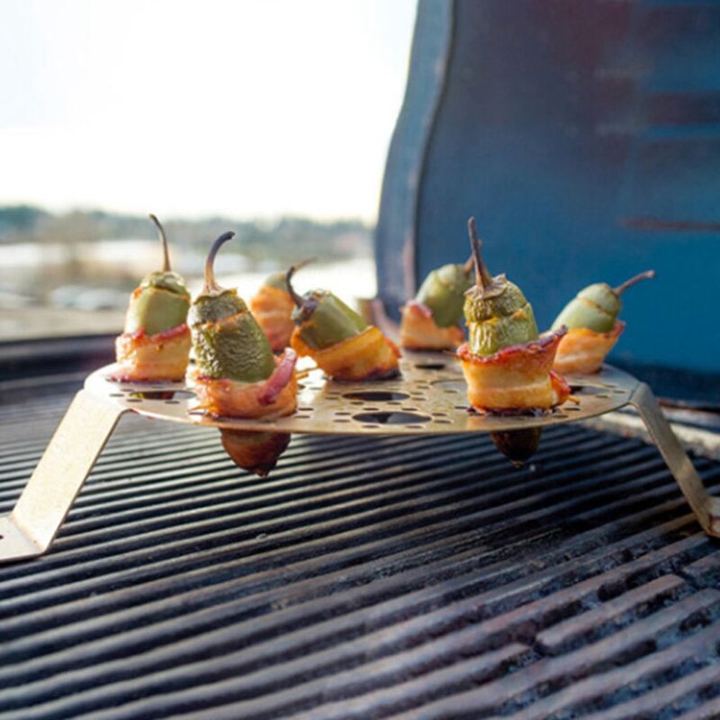 Jalapeno Grill Rack Barbecue Chili Pepper Roasting Rack with Holes for Cooking Chili or Chicken Legs &amp; Wings