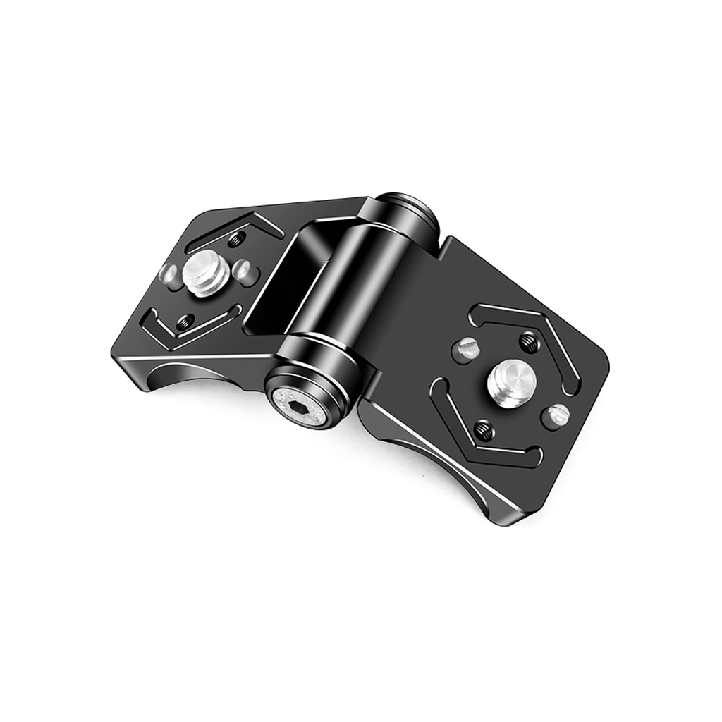 180° Rotatable Mount DSLR Camera Cage Rig Extension Bracket 1/4 Screw Positioning Hole for Tripod Head Monitor Mount Adapter