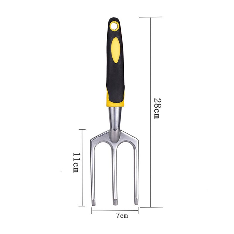 Nieuwste handgereedschap voor onkruidverdelging, graafgereedschap, legeringsvork, schop, eg, tuingereedschap voor onkruidverdelging: Drie tanden spade