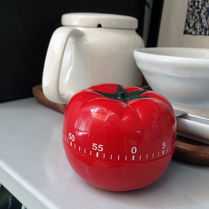 Timer Kitchen Mechanical 60 Minutes Countdown Timer Kitchen Cooking & Baking Helper Tomato Shaped