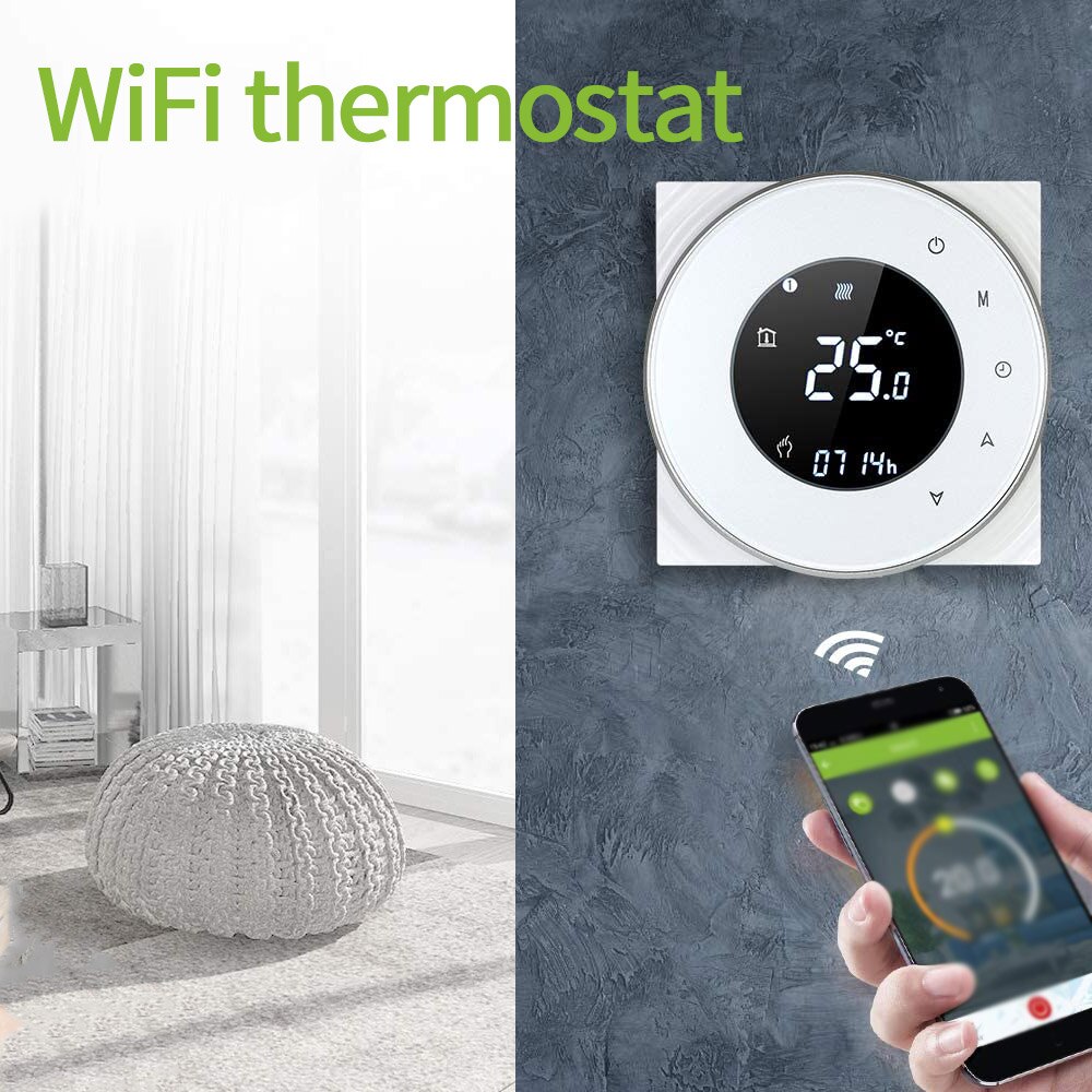 WIFI Thermostat Heating Wall Thermostat Intelligent Temperature Control Digital WIFI Intelligent Temperature Controller Home