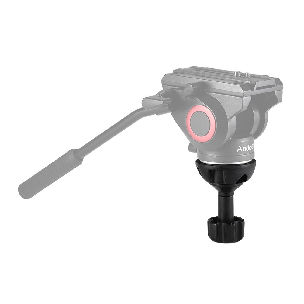 Lega di alluminio 75mm Semisfera Piatto a Bowl Adattatore con 1/4 "e 3/8" viti per Fluid Testa Treppiedi DSLR Rig Camera