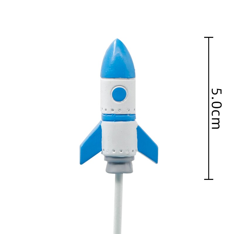 Universo stelle razzo astronauta luna buon compleanno lettera decorazione Cake Topper Dessert per la festa dei bambini regali adorabili per bambini: A9
