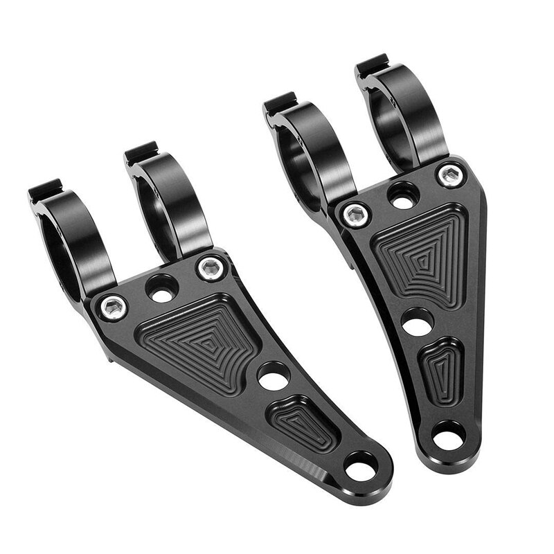 Motorfiets Koplamp Beugel, Akozon CNC Aluminium Voorlampbevestiging Clam Voor Vorkbuis van 1,5 Inch 1,6 Inch