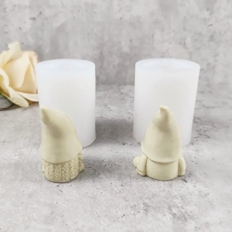 Kerst hars decoratieve siliconen mal DIY kaars klei gereedschap chocolade fondant mousse mal kaars mallen voor het maken van kaarsen