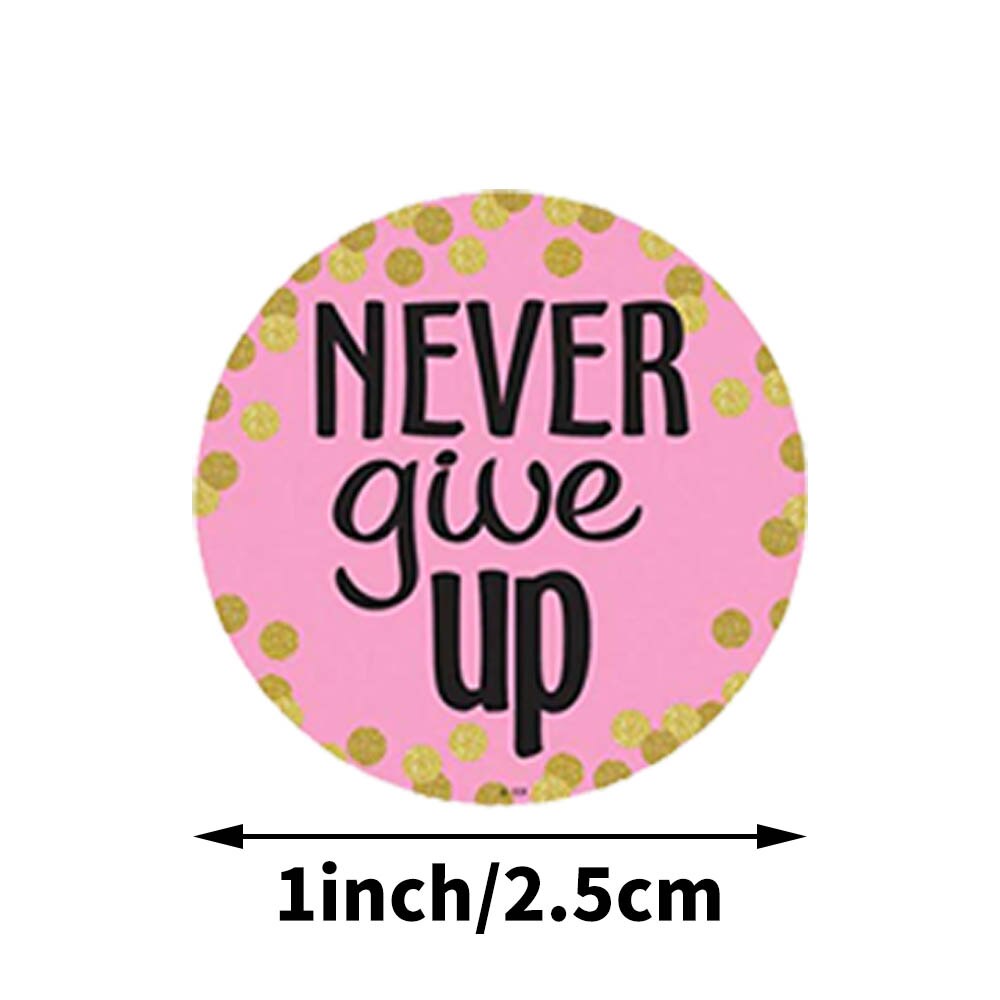 500Pcs/roll Confetti Positive Sayings Accents Stickers for Students Teachers Classroom Use Stickers Scrapbooking Reward Stickers