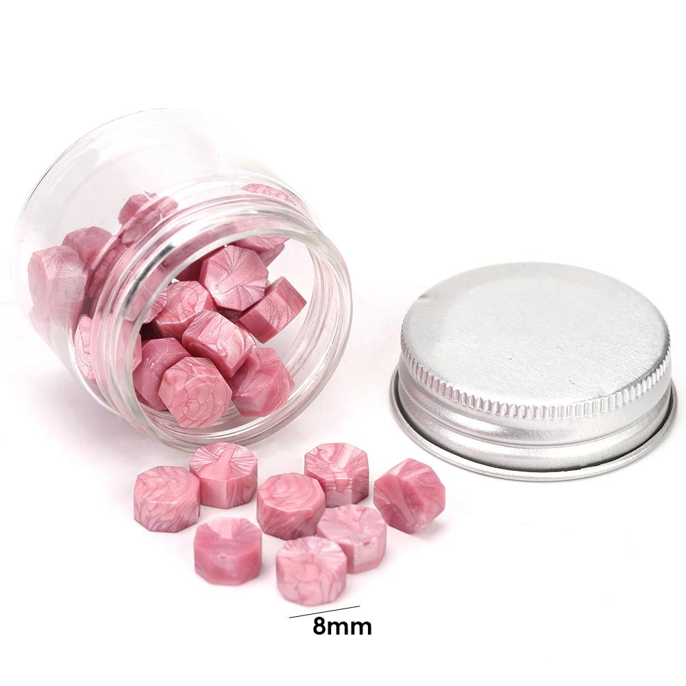 Cire à sceller Vintage en octogone perles | 60/100 pièces, perles rétro pour lettres personnelles, estampillage de douanes, accessoires décoratifs: B