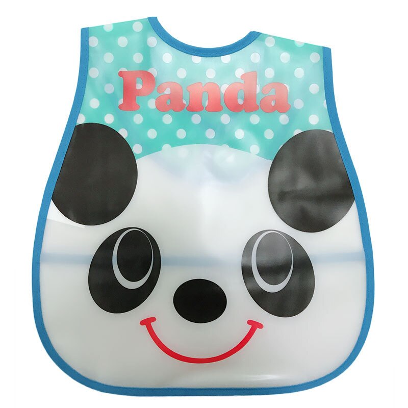 Baby Bibs EVA Plastic Waterproof Lunch Feeding Bibs Baby Cartoon Feeding Cloth Children Baby Apron Babador Bib: 1