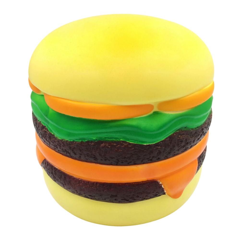 Besegad gros gros Squishies doux Squishi mignon gâteau alimentaire jouet lente montée presser pour enfant soulage Stress anxiété Anti Stress: Hamburger 2
